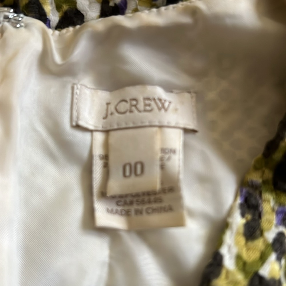 J. Crew dress in leopard print purple & yellow - Picture 8 of 8